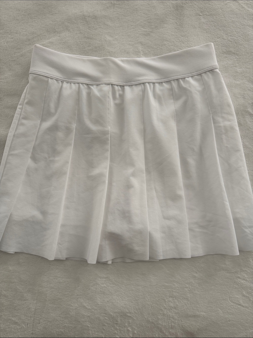 Fabletics White Pleated Mini Skirt